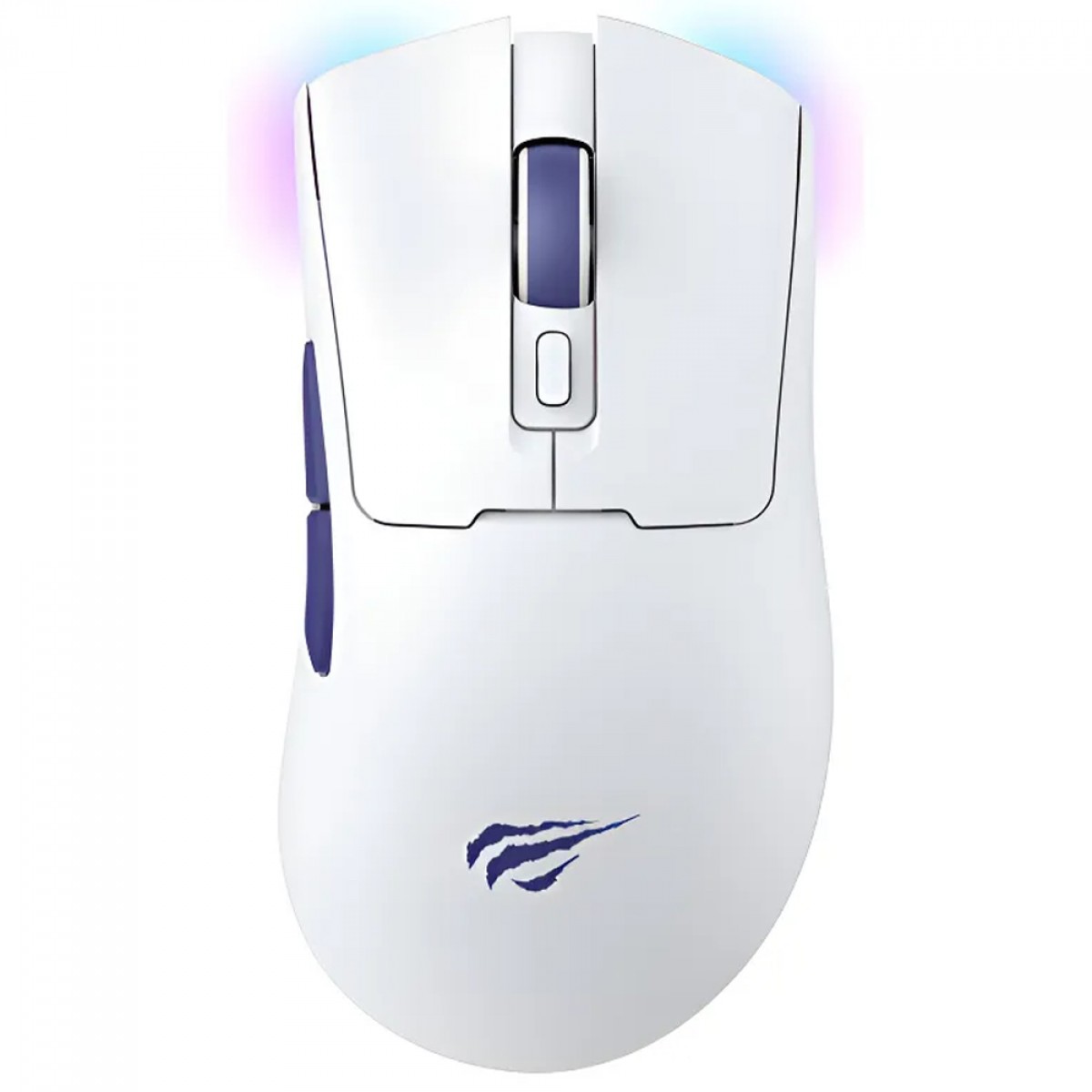 Mouse Gamer Havit MS966SE, Wireless/Bluetooth, RGB, 10000 DPI, 7 Botões, PMW3325, Branco