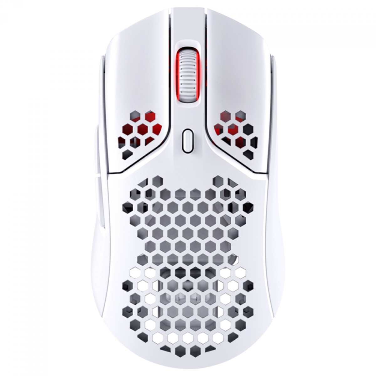 Mouse Gamer HyperX Pulsefire Haste, Wireless, RGB, 16000 DPI, 6 Botões, PAW 3335, Branco, 4P5D8AA