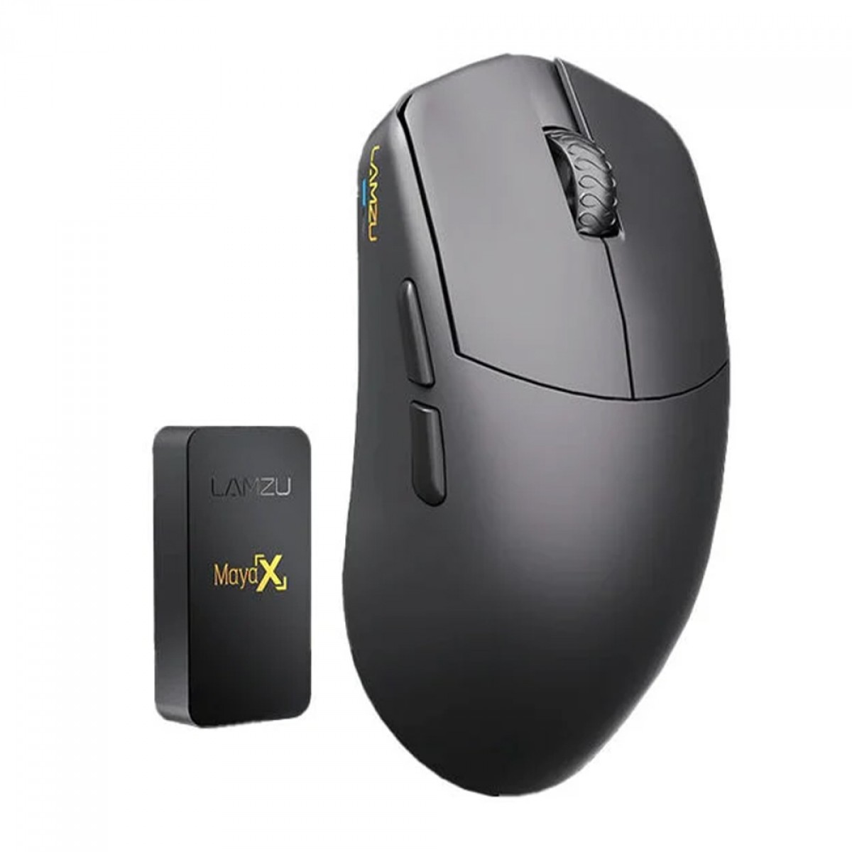 Mouse Gamer Lamzu Maya X, Wireless, 30.000 DPI, 8K, PixArt-3950, 7 Botões, Preto, Chacoal    