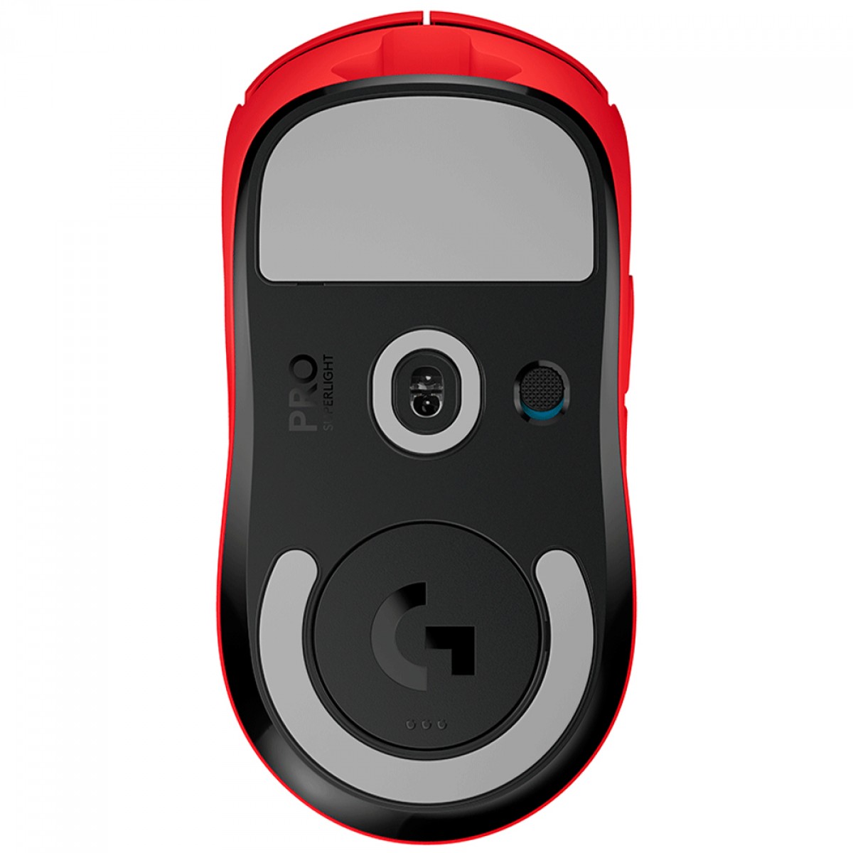 Mouse Gamer Logitech G Pro X Superlight, Sem Fio, 25.400 DPI, Sensor Hero, 5 Botões, Vermelho, 910-006783