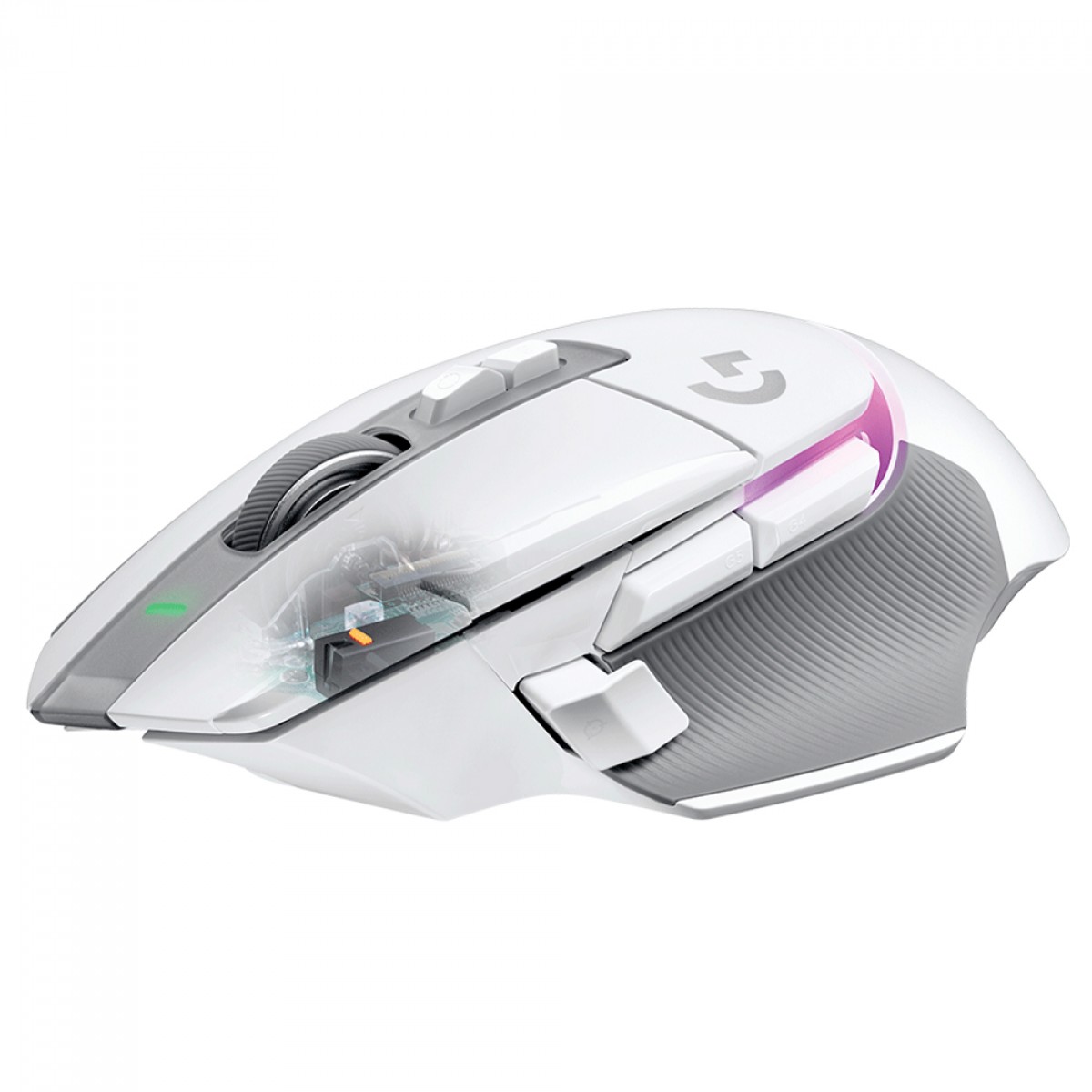 Mouse Gamer Logitech G502 X Plus, RGB, Sem Fio, 25600 DPI, 13 Botões, Switch Híbrido, Branco, 910-006170