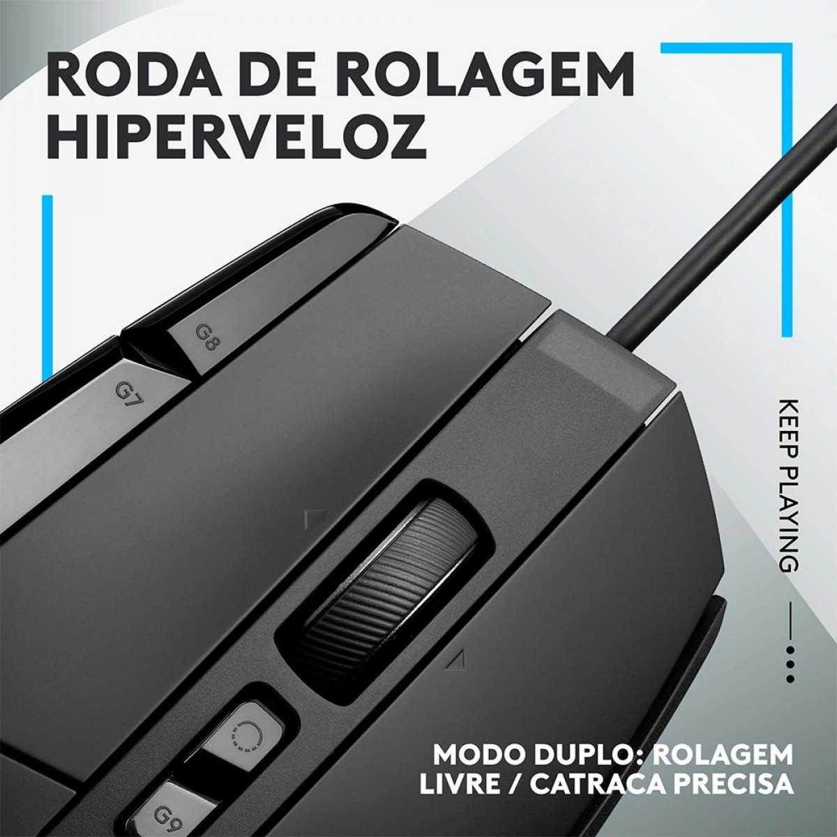 Mouse Gamer Logitech G502 X, RGB, 25600 DPI, 13 Botões, Switch Híbrido, Preto, 910-006137