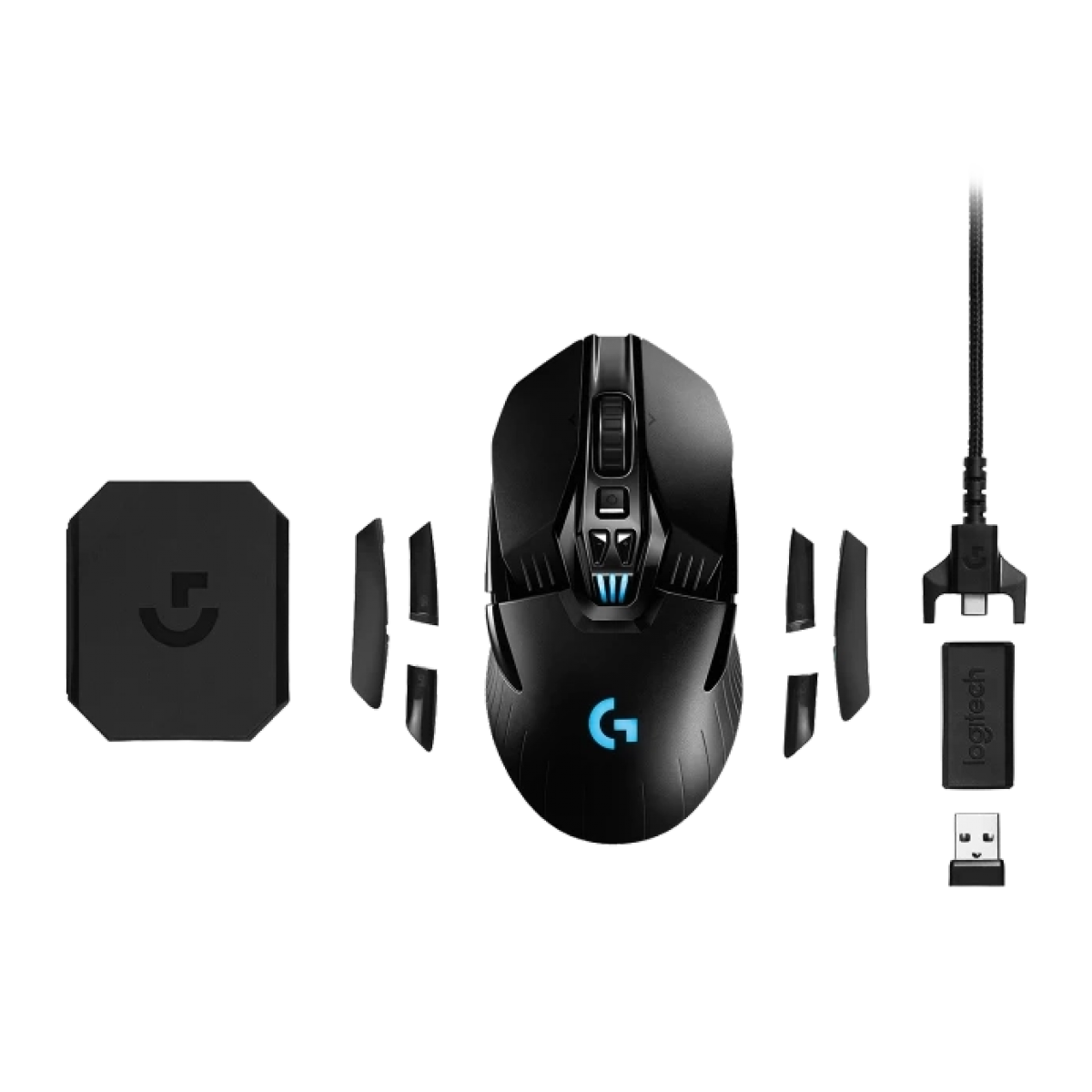 Mouse Gamer Logitech G903 LIGHTSPEED, Sem Fio, 25600 DPI, 11 botões, RGB, Black, 910-005671