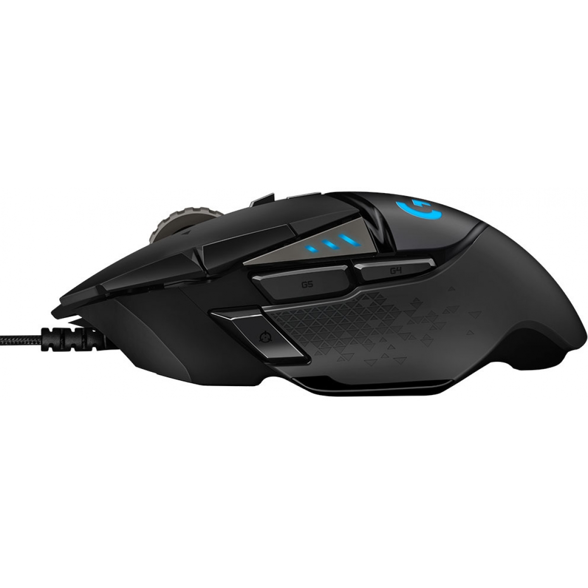 Mouse Gamer Logitech Hero G502, 16000 DPI, 11 Botões, Ajuste de Peso, RGB, Black, 910-005550