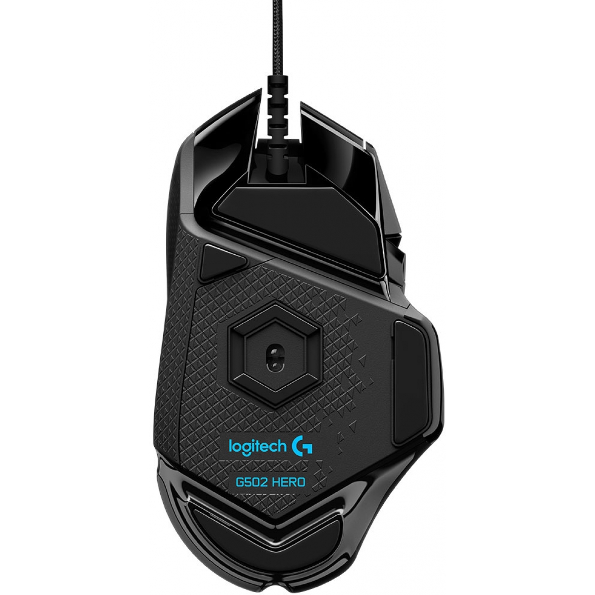 Mouse Gamer Logitech Hero G502, 16000 DPI, 11 Botões, Ajuste de Peso, RGB, Black, 910-005550
