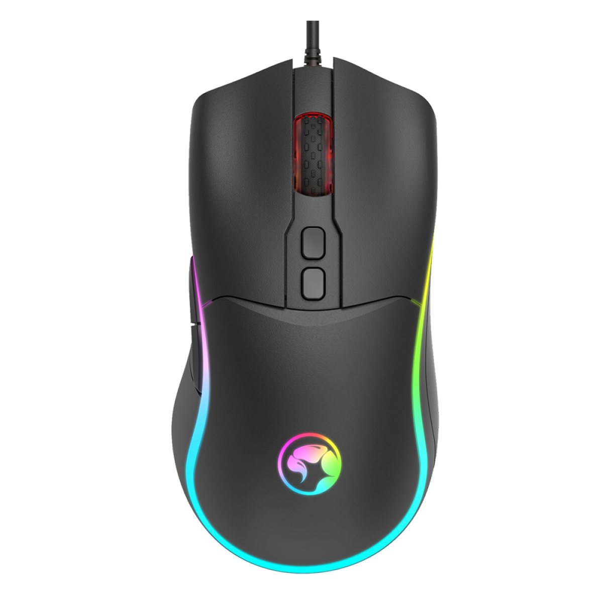 Mouse Gamer Marvo M358, 7200 DPI, 7 Botões, RGB, Black