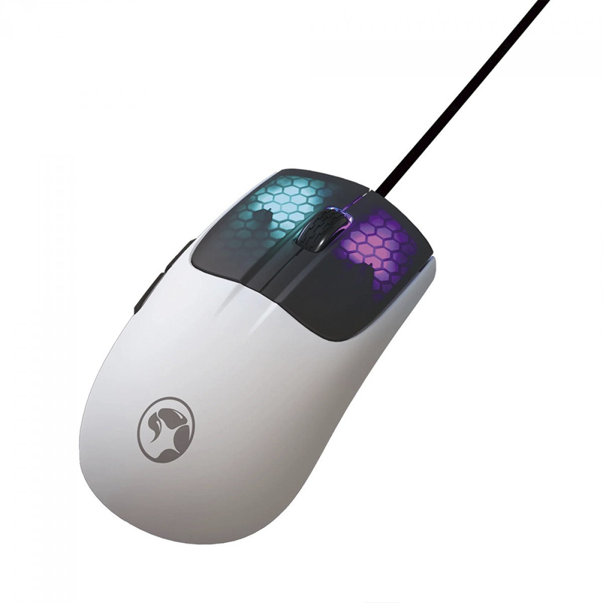 Mouse Gamer Marvo M727, RGB, 12.000 DPI, 6 Botões Programáveis