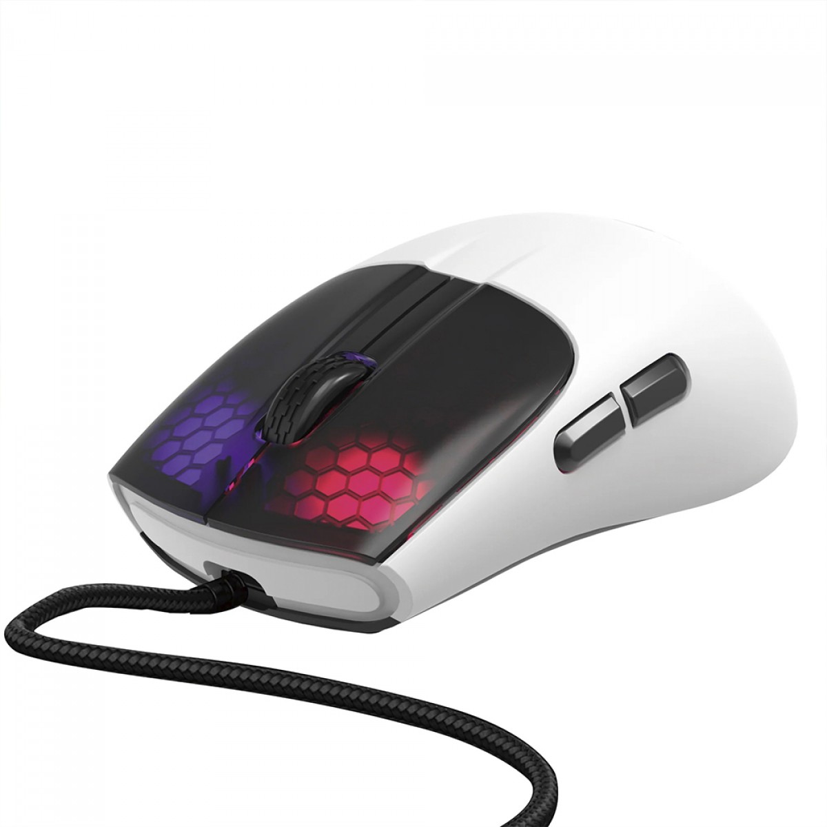 Mouse Gamer Marvo M727, RGB, 12.000 DPI, 6 Botões Programáveis