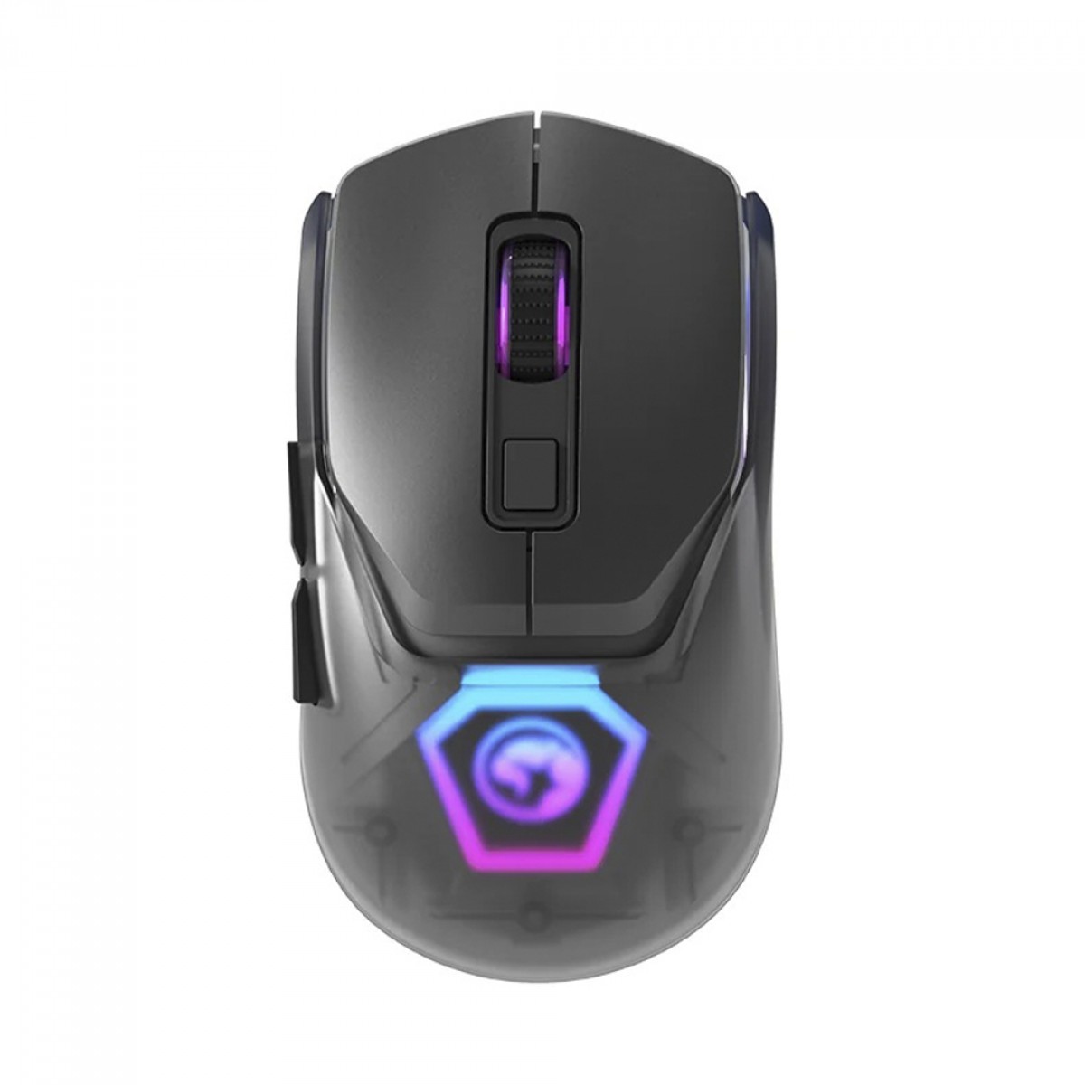 Mouse Gamer Marvo Z FIT PRO G1W GY, Wireless/Bluetooth, RGB, 19000 DPI, 7 Botões Programáveis, Cinza
