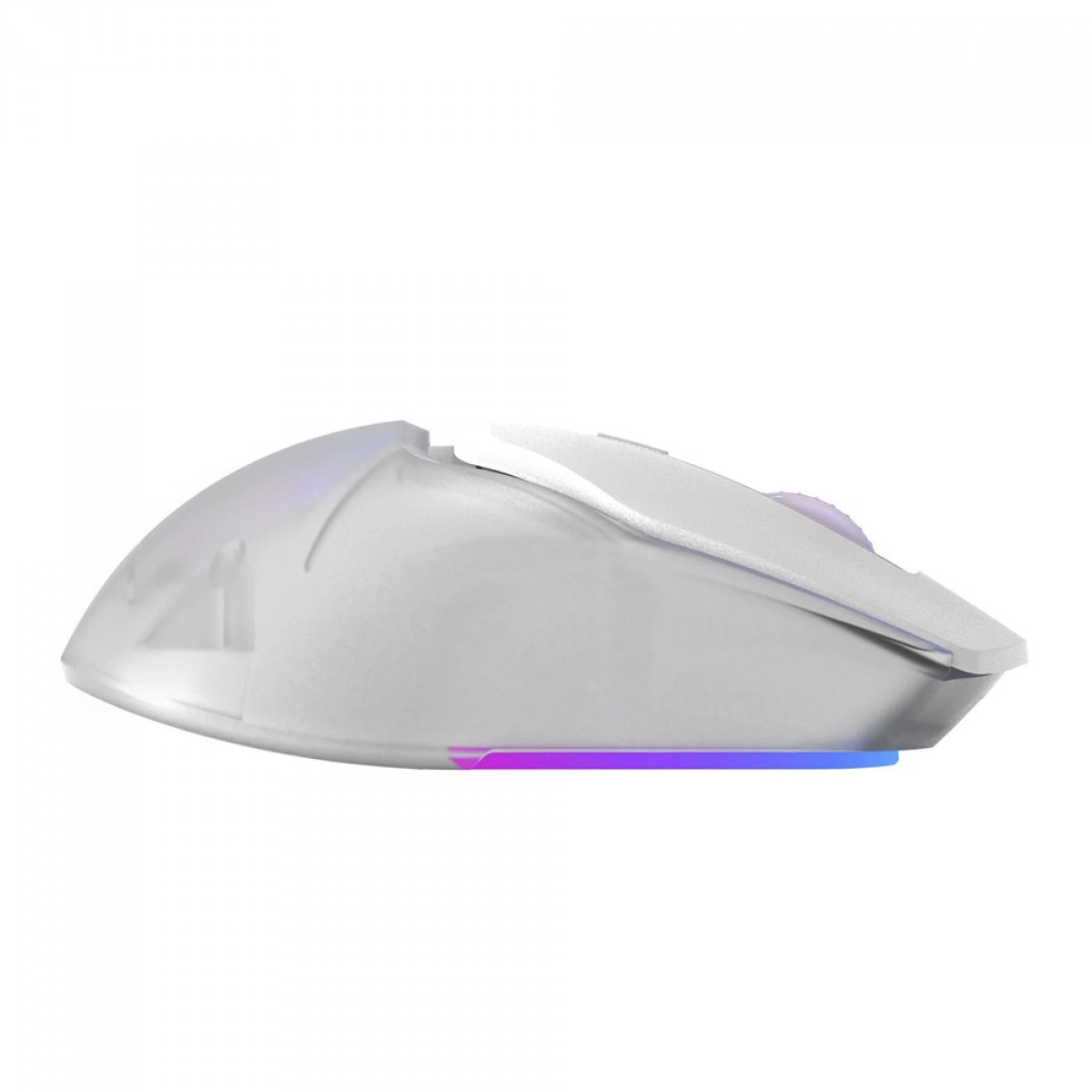 Mouse Gamer Marvo Z FIT PRO G1W WH, Wireless/Bluetooth, RGB, 19000 DPI, 7 Botões Programáveis, Branco