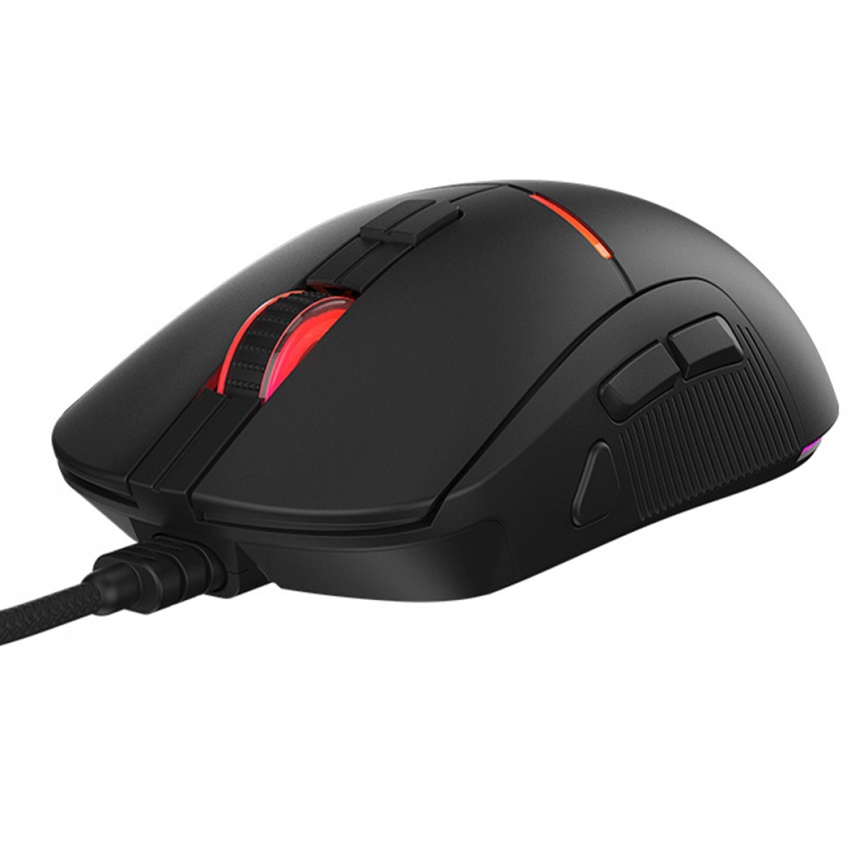 Mouse Gamer PCYes Argus, RGB, 12400 DPI, PWM 3327, 8 Botões, Preto, PMGABV