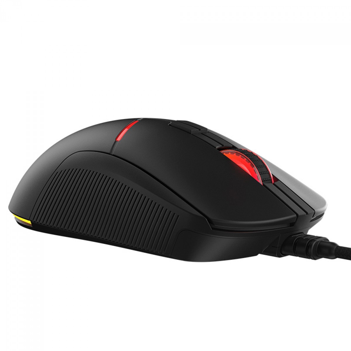 Mouse Gamer PCYes Argus, RGB, 12400 DPI, PWM 3327, 8 Botões, Preto, PMGABV