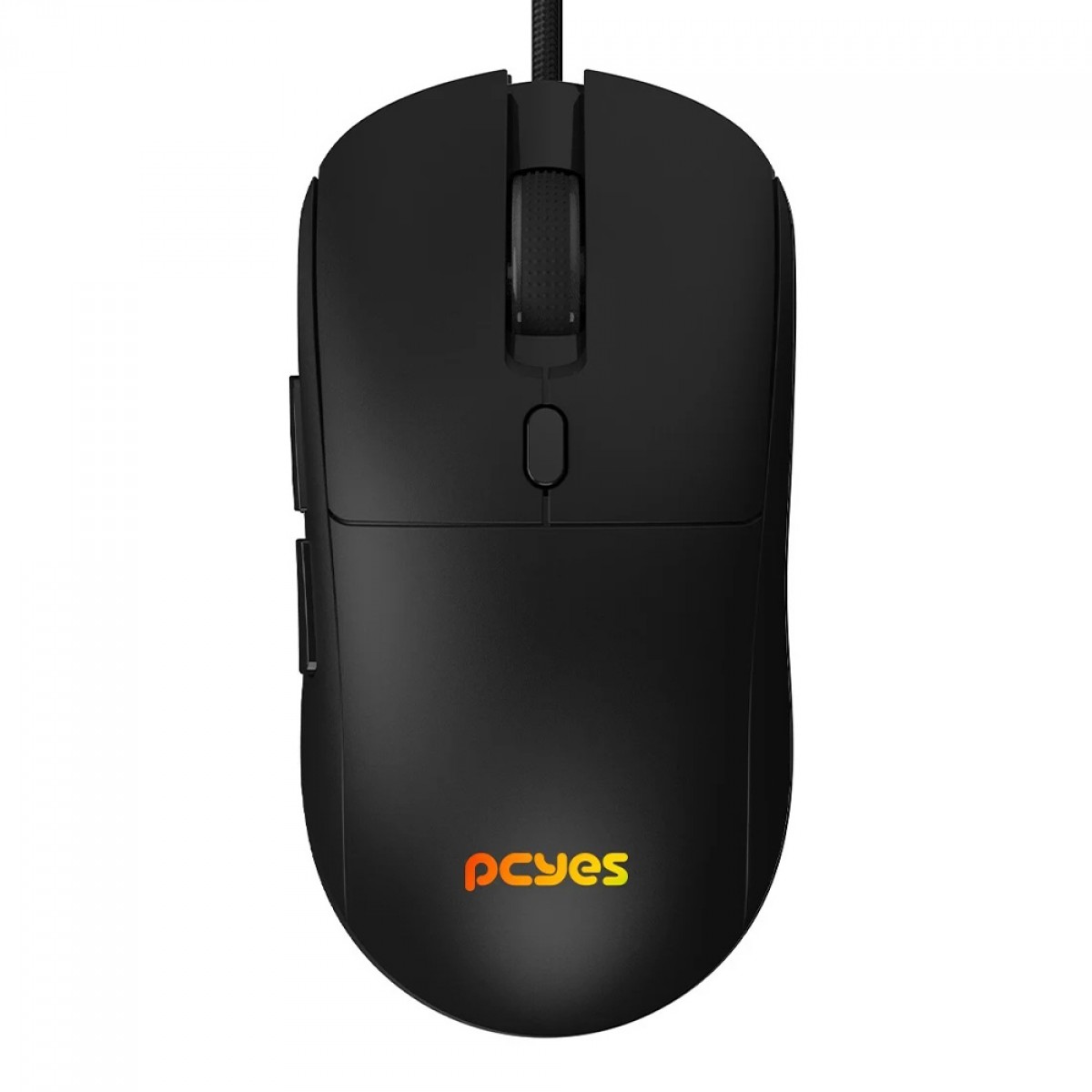 Mouse Gamer PCYes Basaran Black Vulcan, RGB, 12400 DPI, PWM 3327, 6 Botões, Preto, PMGBRBV