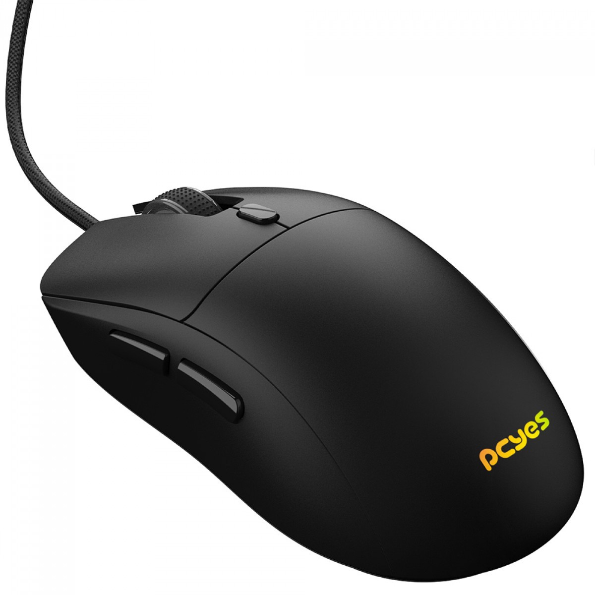 Mouse Gamer PCYes Basaran Black Vulcan, RGB, 12400 DPI, PWM 3327, 6 Botões, Preto, PMGBRBV