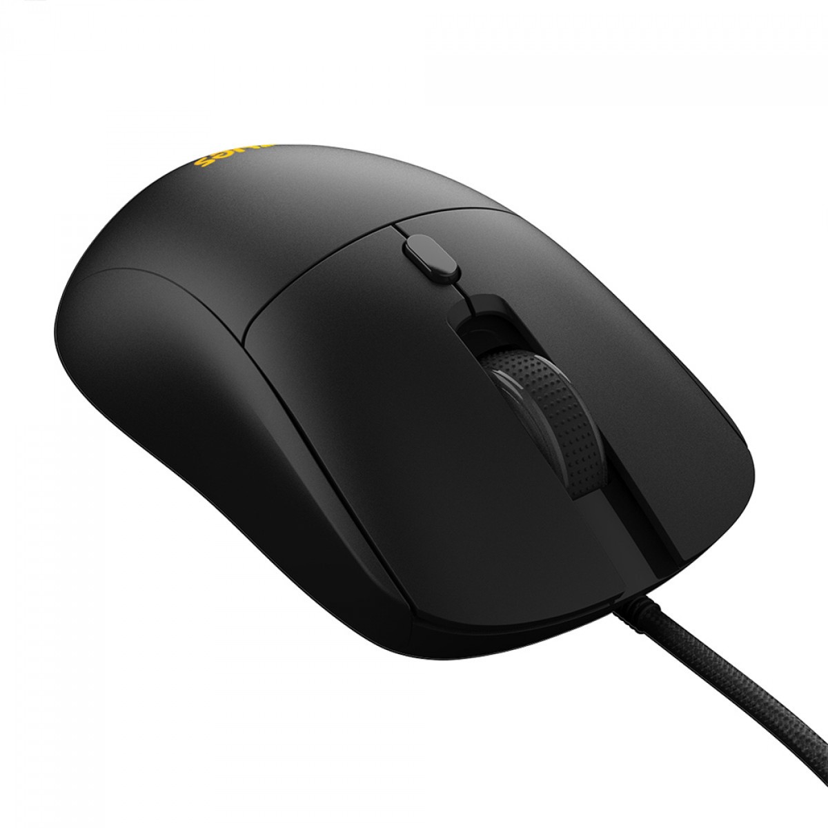 Mouse Gamer PCYes Basaran Black Vulcan, RGB, 12400 DPI, PWM 3327, 6 Botões, Preto, PMGBRBV