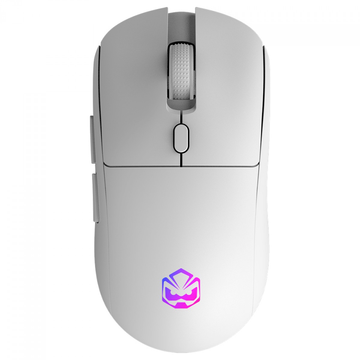 Mouse Gamer PCYes Basaran Stealth White Ghost, RGB, Wireless, 10.000 DPI, PWM3325, 6 Botões, Branco, PMGBRSTWG