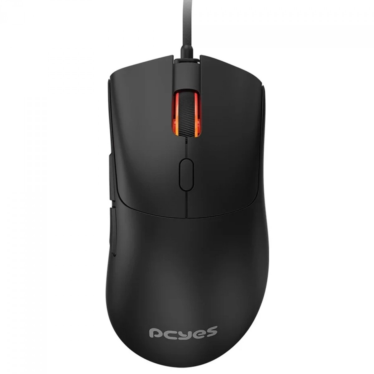 Mouse Gamer PCYes Hydrus Black Vulcan, 12400 DPI, PWM 3327, 6 Botões, Preto, PMGHBV