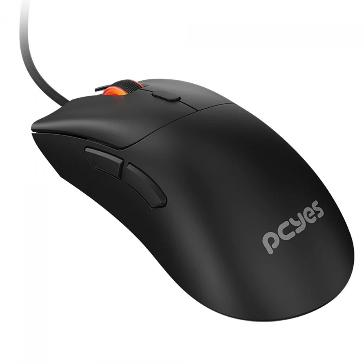 Mouse Gamer PCYes Hydrus Black Vulcan, 12400 DPI, PWM 3327, 6 Botões, Preto, PMGHBV