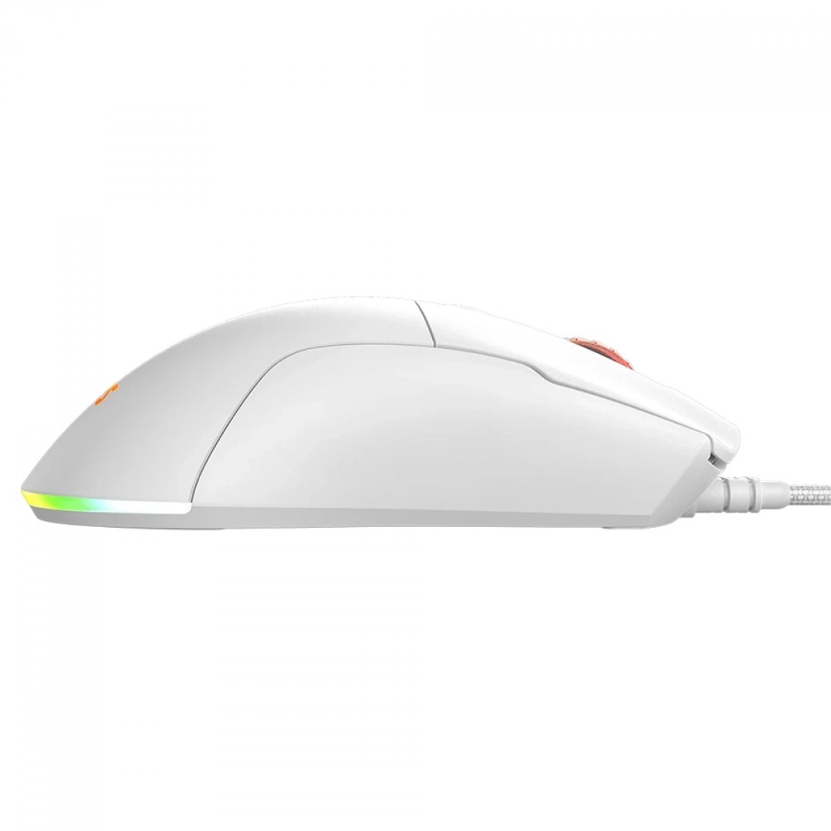 Mouse Gamer PCYes Malus White Ghost, RGB, 12400 DPI, PWM 3327, 6 Botões, Branco, PMGMWG