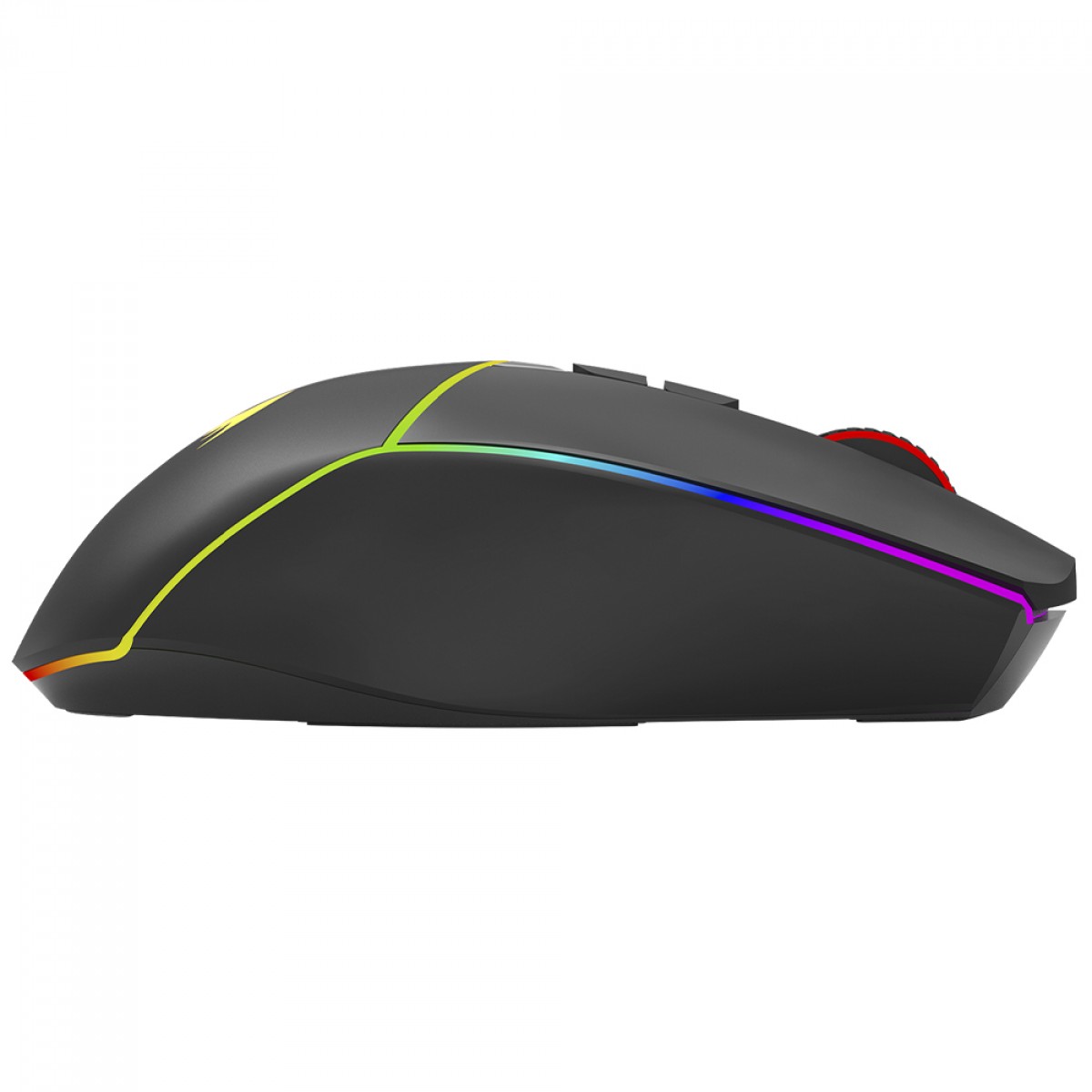 Mouse Gamer Redragon Axe Pro, RGB, Wireless/Bluetooth, 8000 DPI, 8 Botões, Sensor PAW3104, Preto, M814RGB-PRO