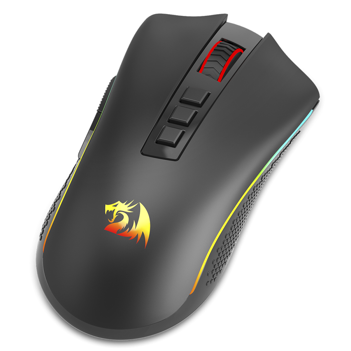 Mouse Gamer Redragon Cobra Pro RGB, Wireless, Sem Fio, 16000 DPI, 8 Botões Programáveis, Black, M711-PRO