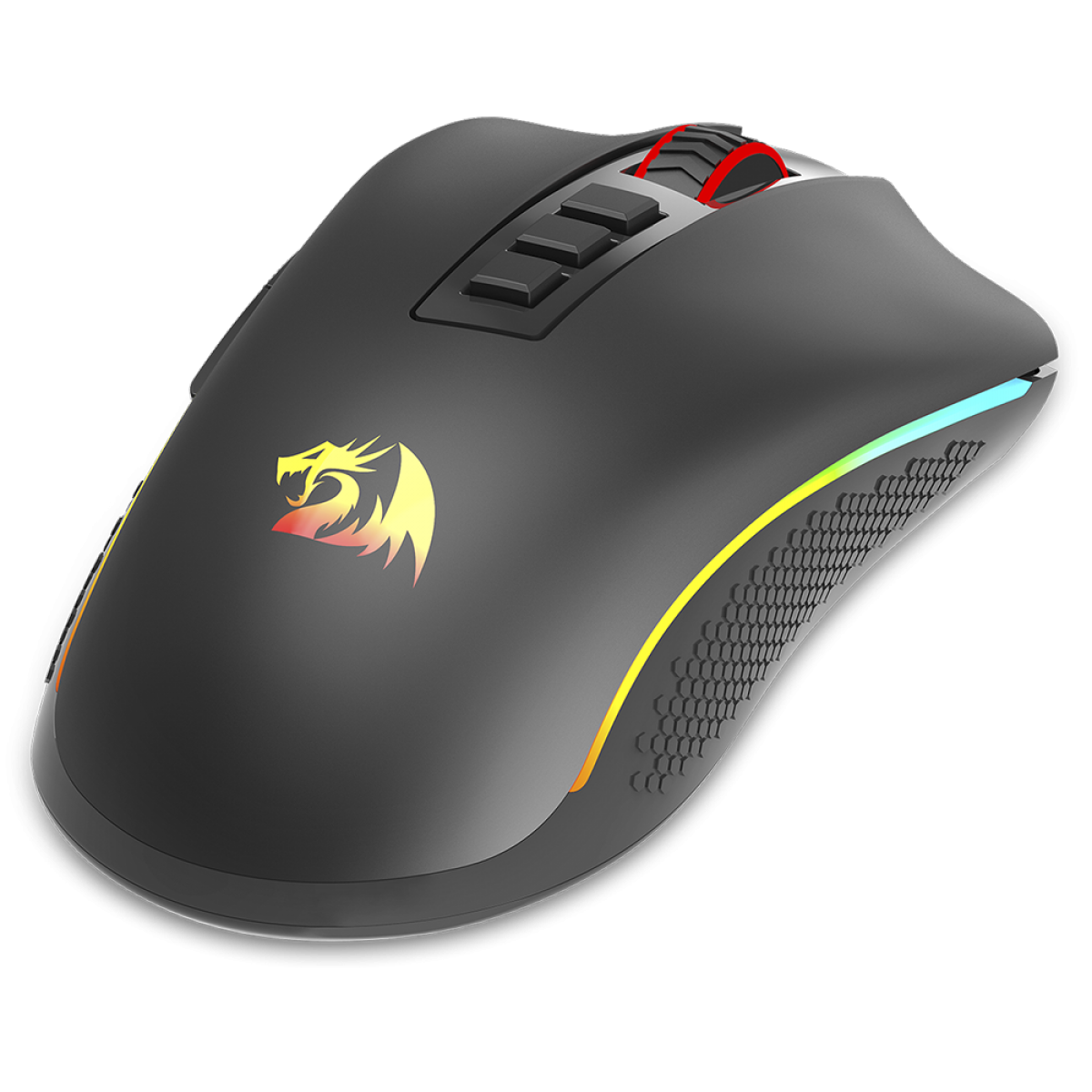 Mouse Gamer Redragon Cobra Pro RGB, Wireless, Sem Fio, 16000 DPI, 8 Botões Programáveis, Black, M711-PRO