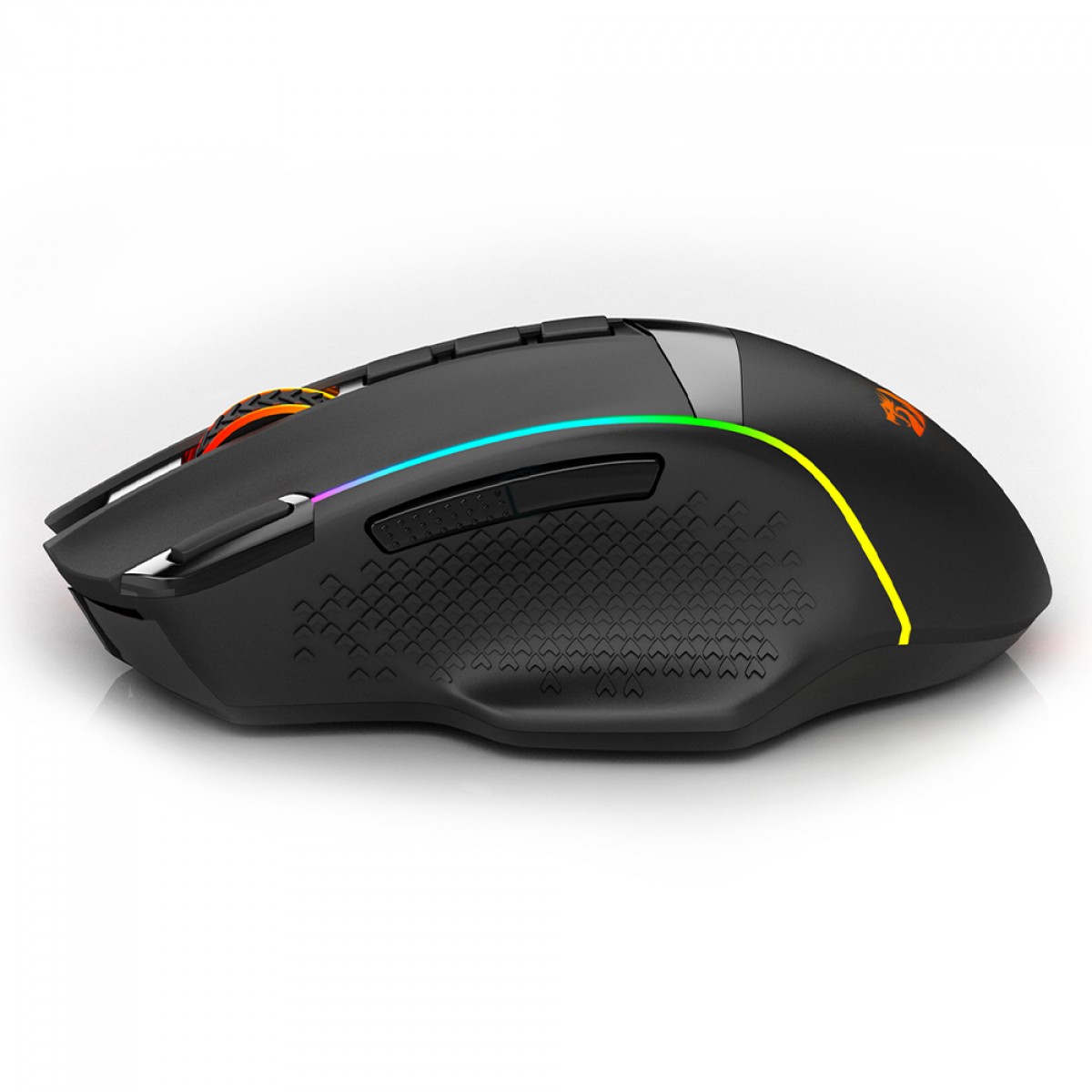 Mouse Gamer Redragon Enlightment, RGB, Wireless/Bluetooth, 26000 DPI, 9 Botões, Sensor PAW3395, Preto, M991-RGB - Open Box