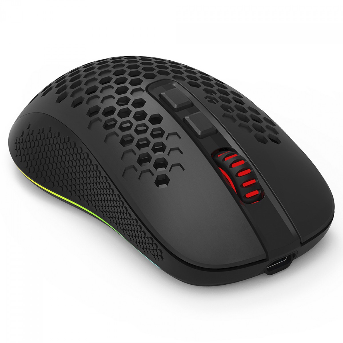 Mouse Gamer Redragon Hana M694 RGB, Wireless, Bluetooth, 7200 DPI, Sensor PAW 3104, 7 Botões, Preto