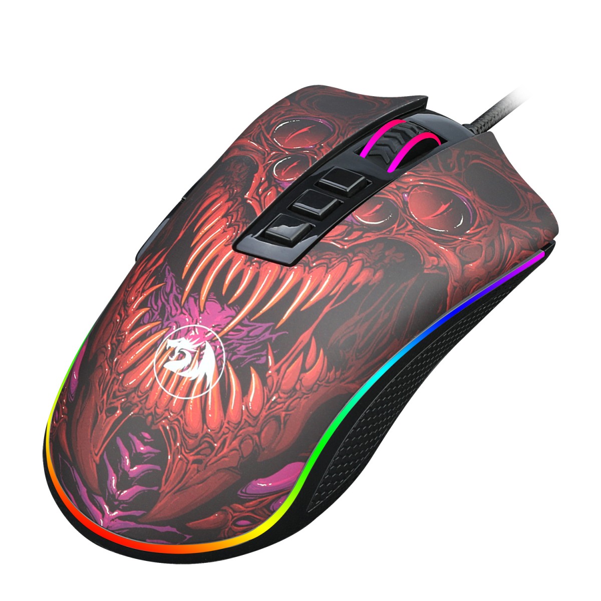 Mouse Gamer Redragon Infernal RYU, 16000 DPI, 8 Botões, RGB, ID711