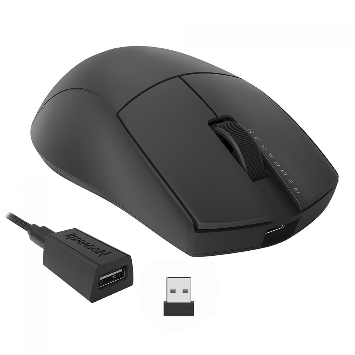 Mouse Gamer Redragon King Pro, Wireless, Bluetooth, 26000 DPI, 7 Botões, Preto, M916-PRO-1K