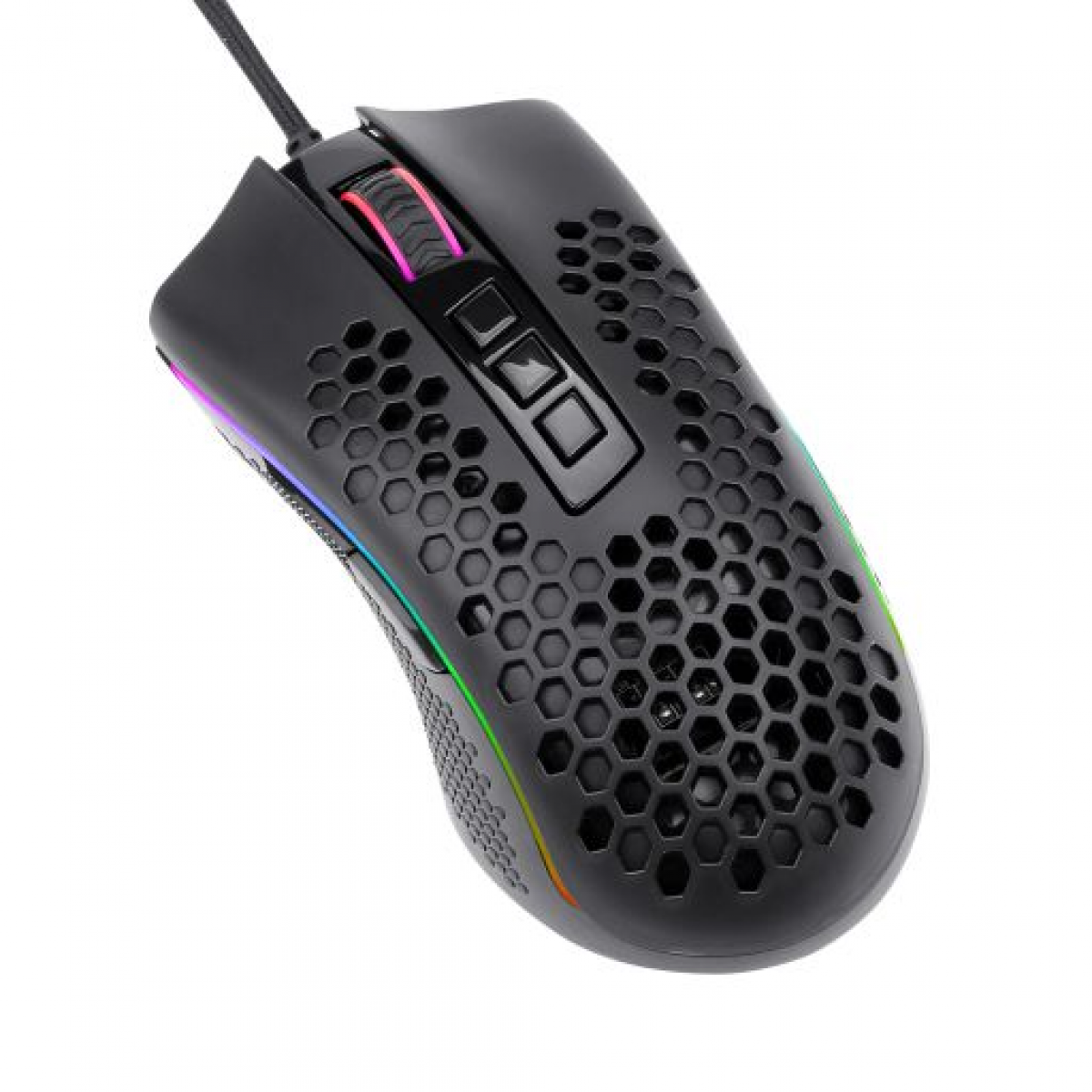 Mouse Gamer Redragon Storm Elite, 16000 DPI, 8 Botões Programáveis, Black, M988-RGB