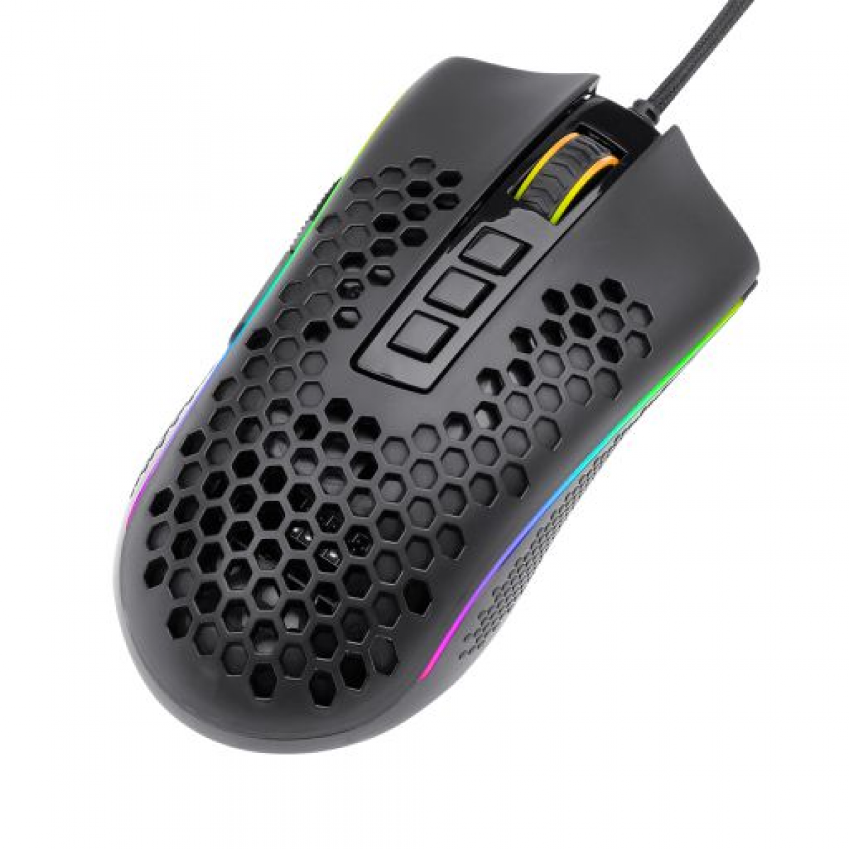 Mouse Gamer Redragon Storm Elite, 16000 DPI, 8 Botões Programáveis, Black, M988-RGB