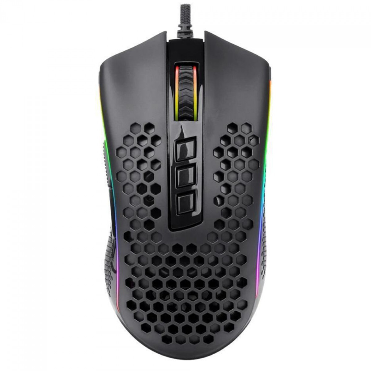 Mouse Gamer Redragon Storm Elite, 16000 DPI, 8 Botões Programáveis, Black, M988-RGB