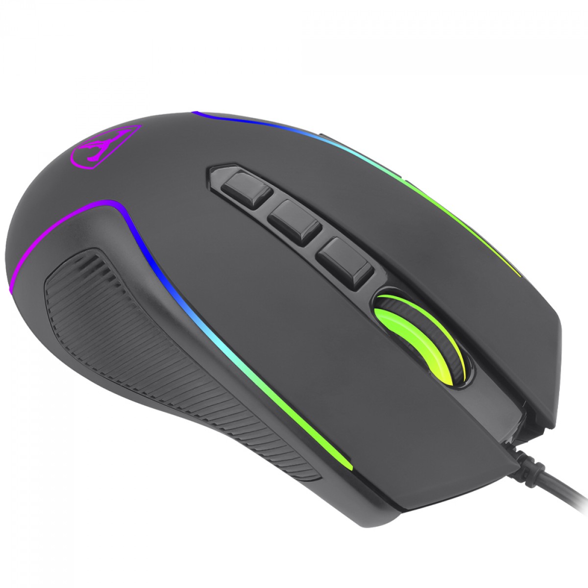 Mouse Gamer T-Dagger Darkangel V2, RGB, 4000 DPI, 8 Botões, Preto, T-TGM209 V2