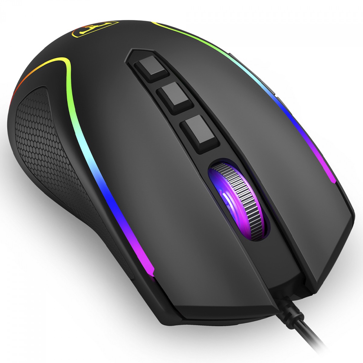 Mouse Gamer T-Dagger Darkangel V3, RGB, 4000 DPI, 8 Botões, Preto, T-TGM209 V3