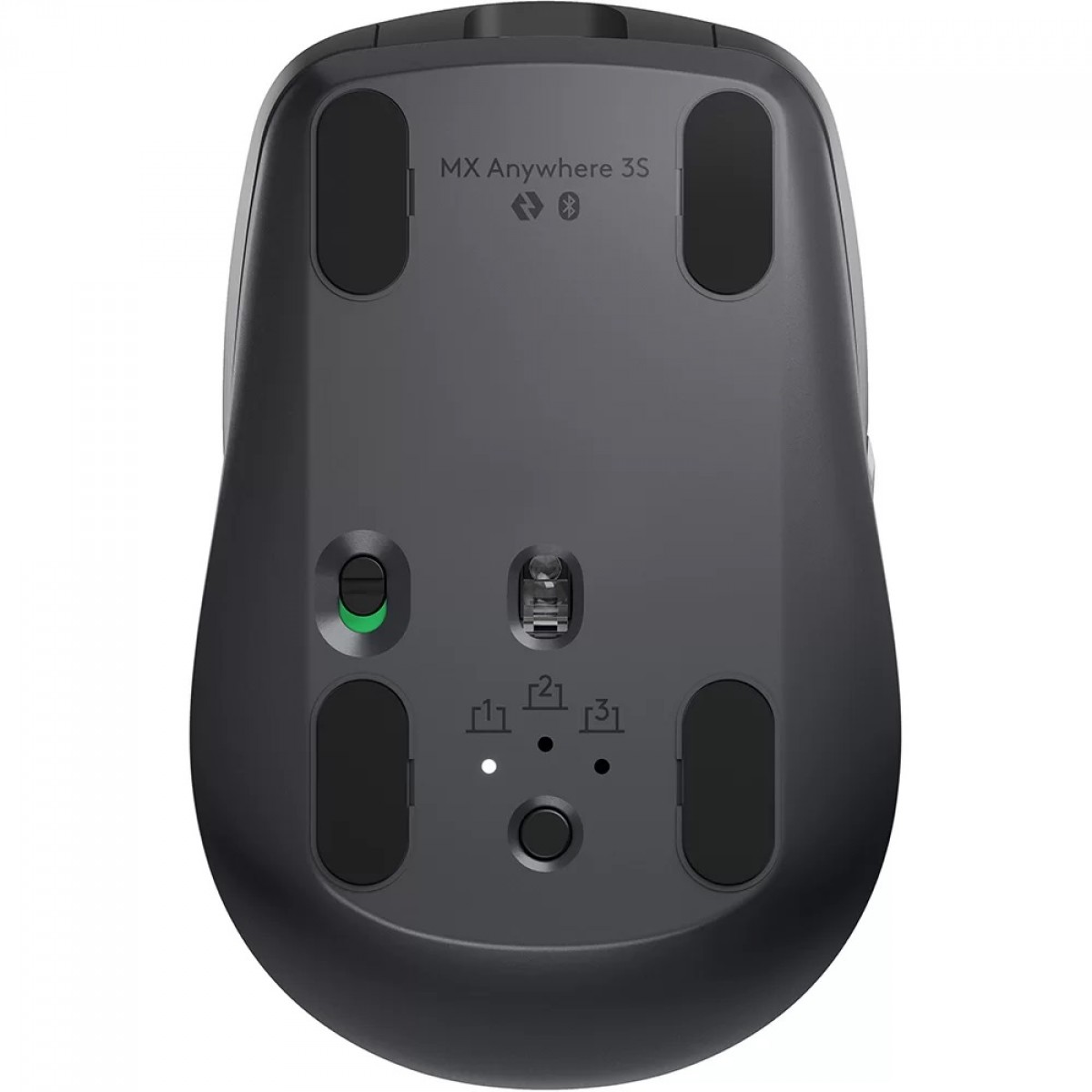 Mouse Logitech Anywhere MX 3s, Sem Fio/Bluetooth, 4000 DPI, 6 Botões, Grafite, 910-006932