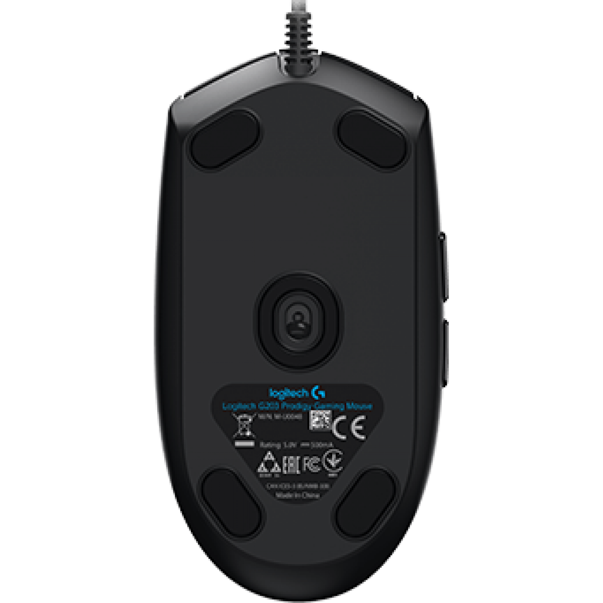 Mouse Logitech Gamer Prodigy G203 6 Botões 6000 DPI Black