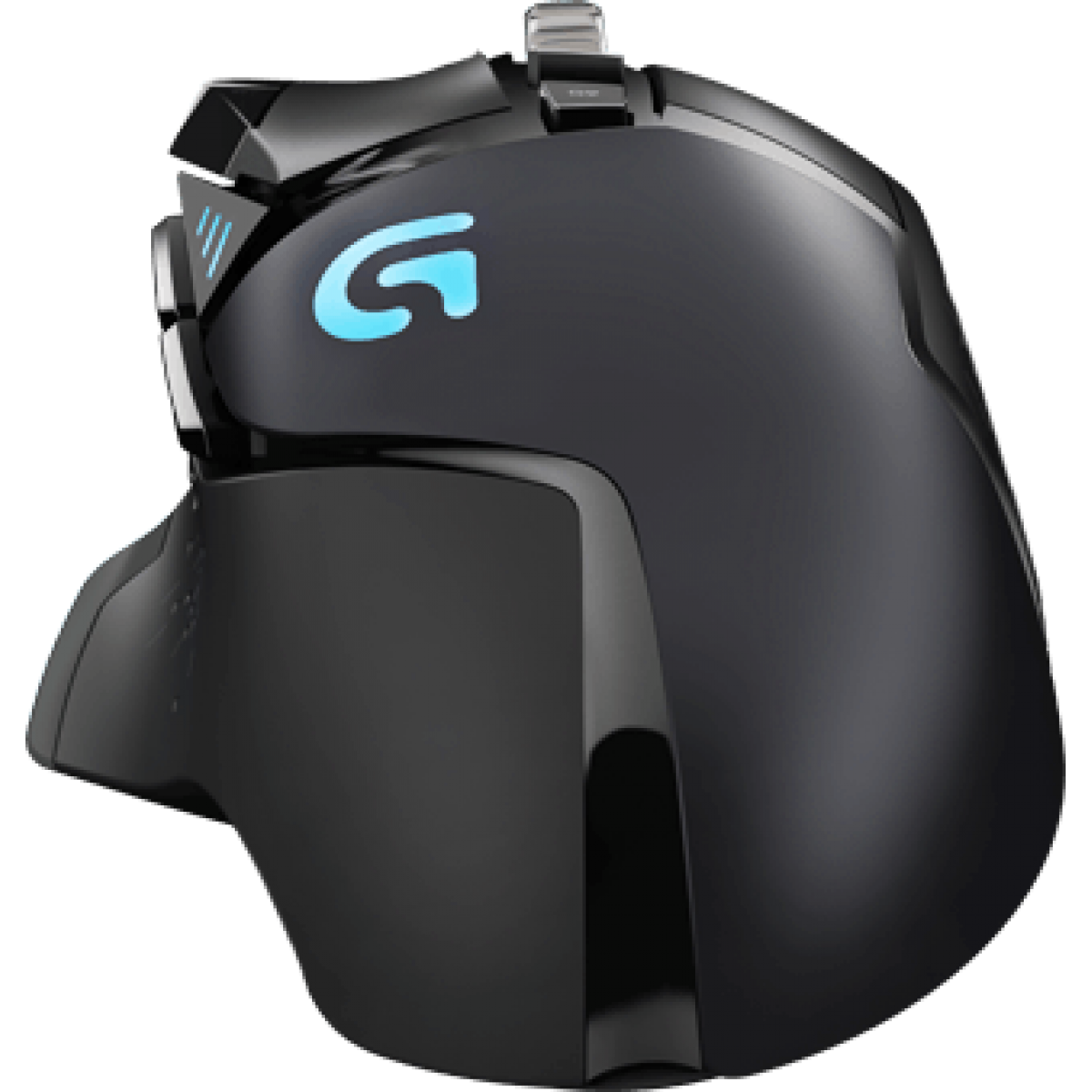 Mouse Gamer Logitech Proteus Spectrum G502 RGB 11 Botões 12000 DPI Ajuste de Peso Black