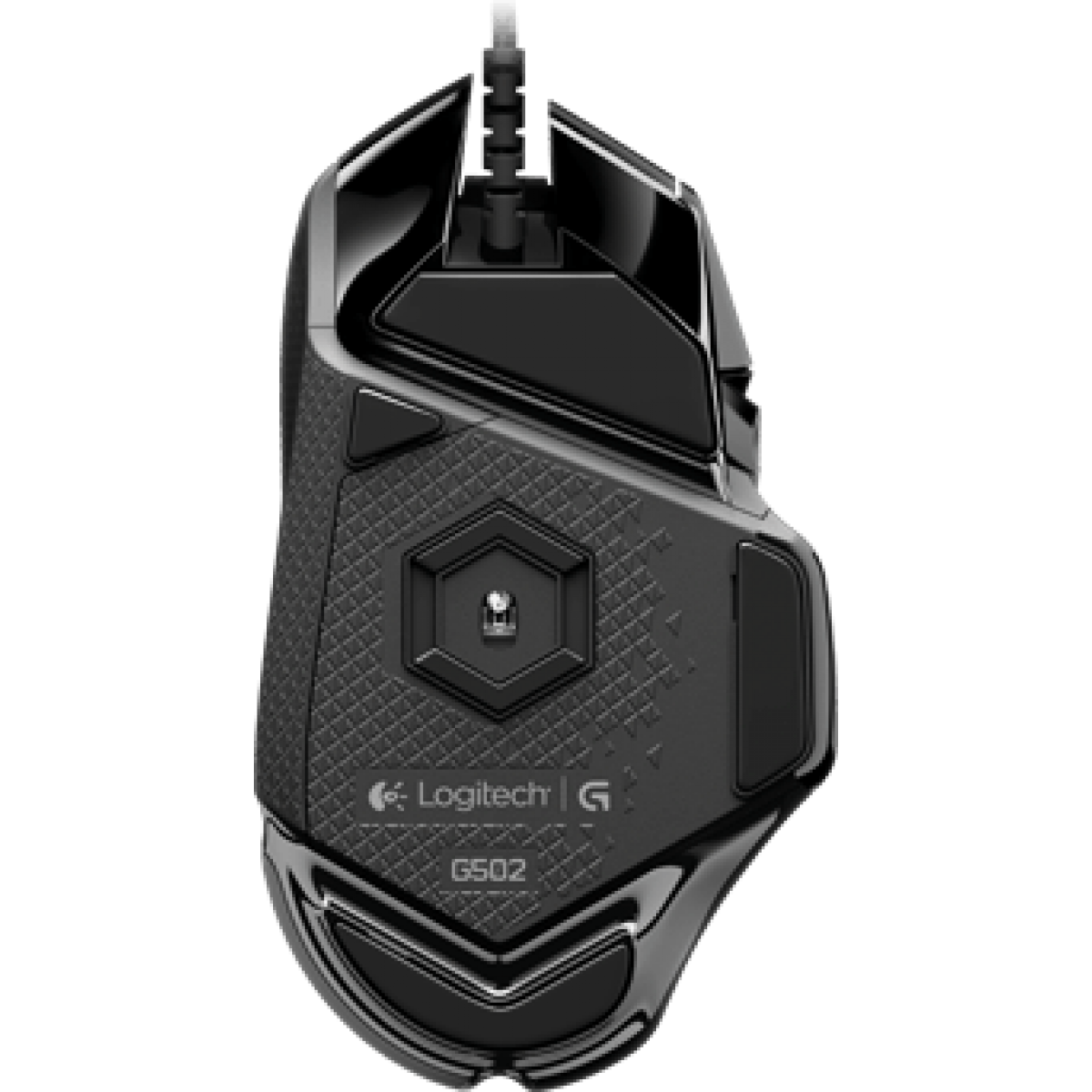 Mouse Gamer Logitech Proteus Spectrum G502 RGB 11 Botões 12000 DPI Ajuste de Peso Black