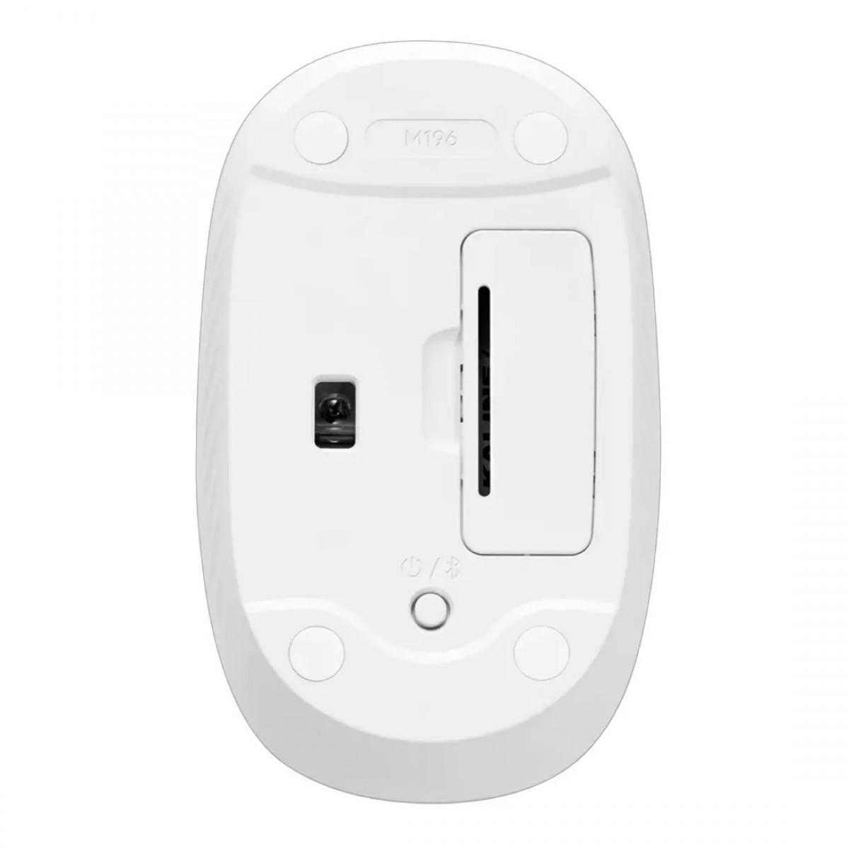 Mouse Logitech M196, Bluetooth, 1000 DPI, Branco
