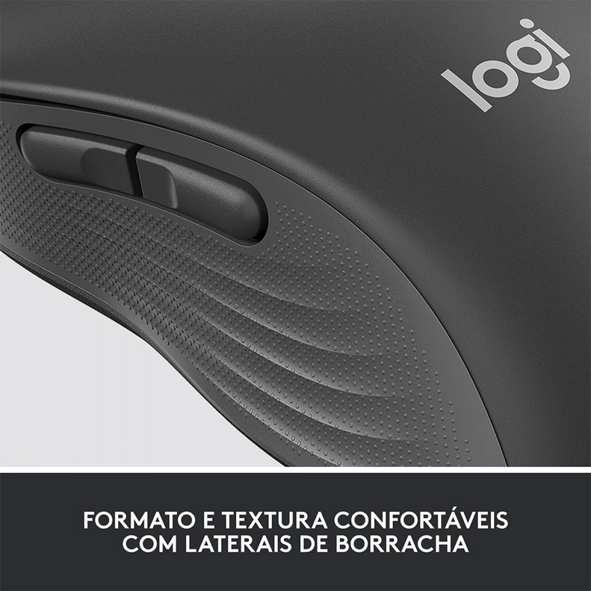 Mouse Logitech Signature M650, Sem Fio/Bluetooth, 2000 DPI, 5 Botões, SilentTouch, Preto, 910-006250