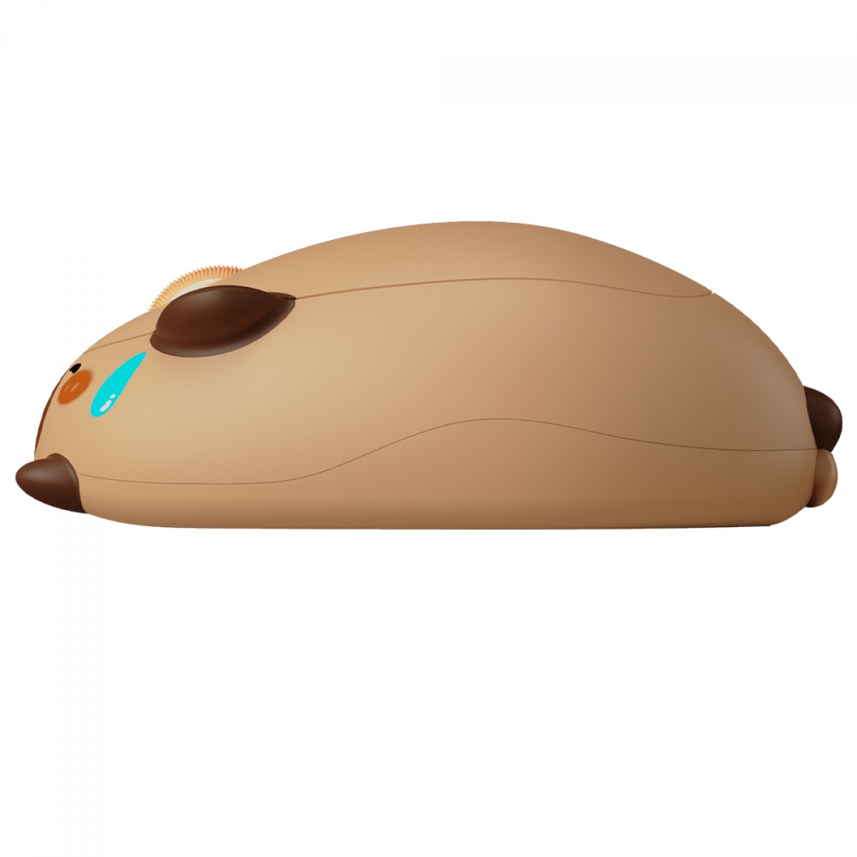 Mouse Temático Akko Capybara, Wireless, 1200 DPI, Marrom