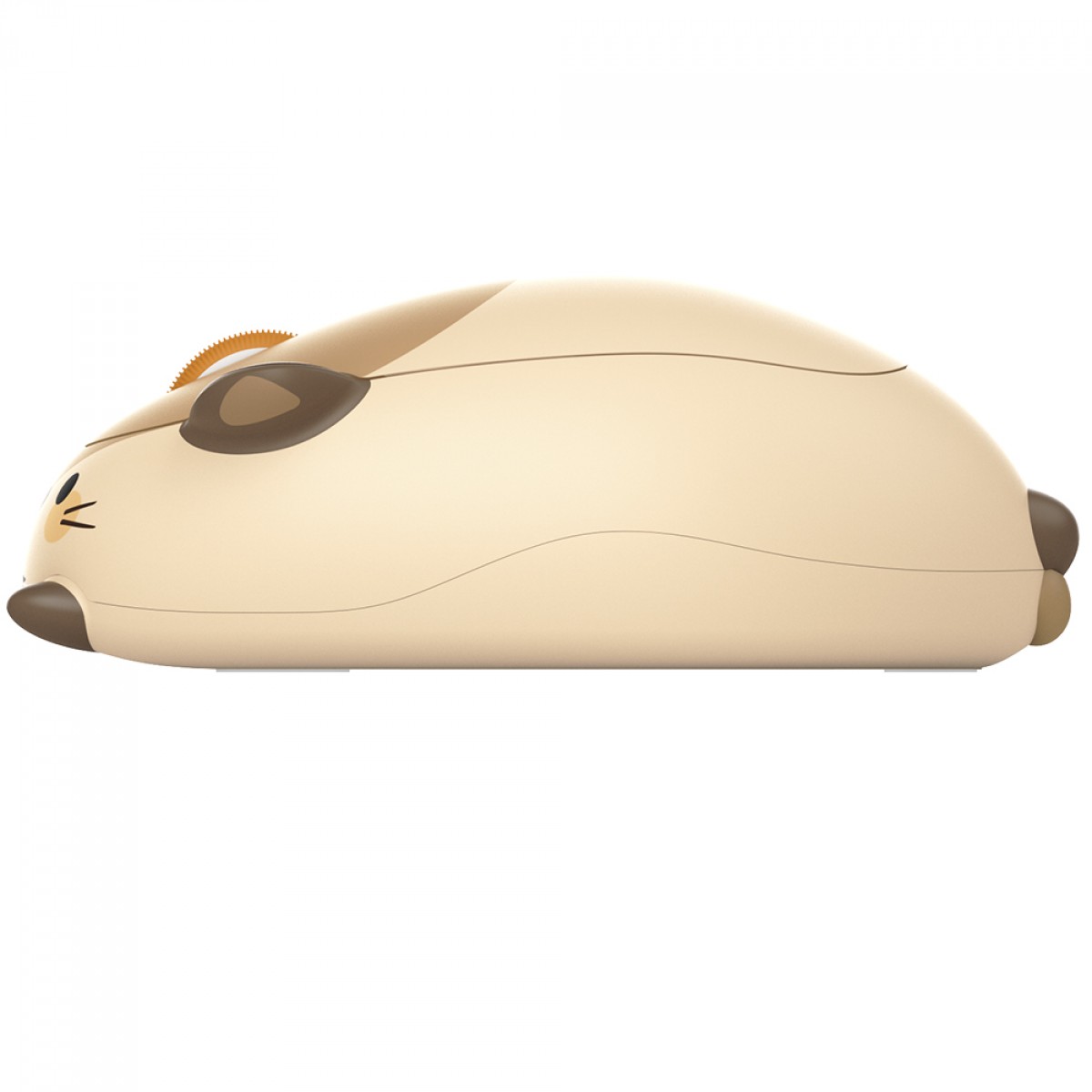 Mouse Temático Akko Marmot, Wireless/Bluetooth, 3200 DPI, Marrom