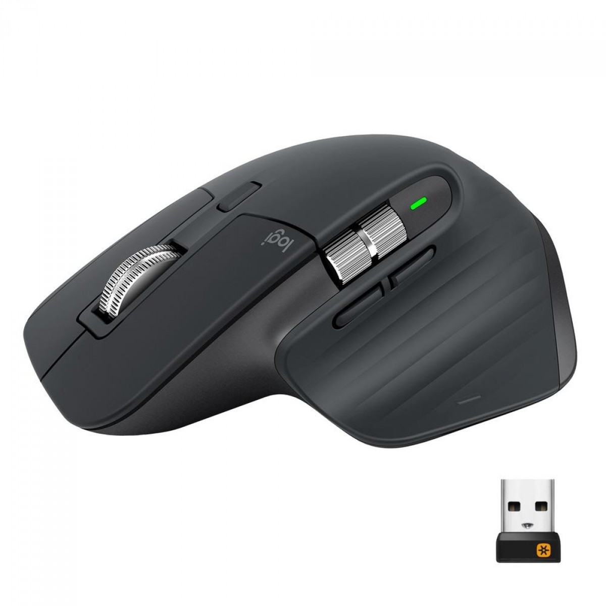 Mouse Wireless Logitech MX Master 3, 4000 DPI, 7 Botões, Black, 910-005647