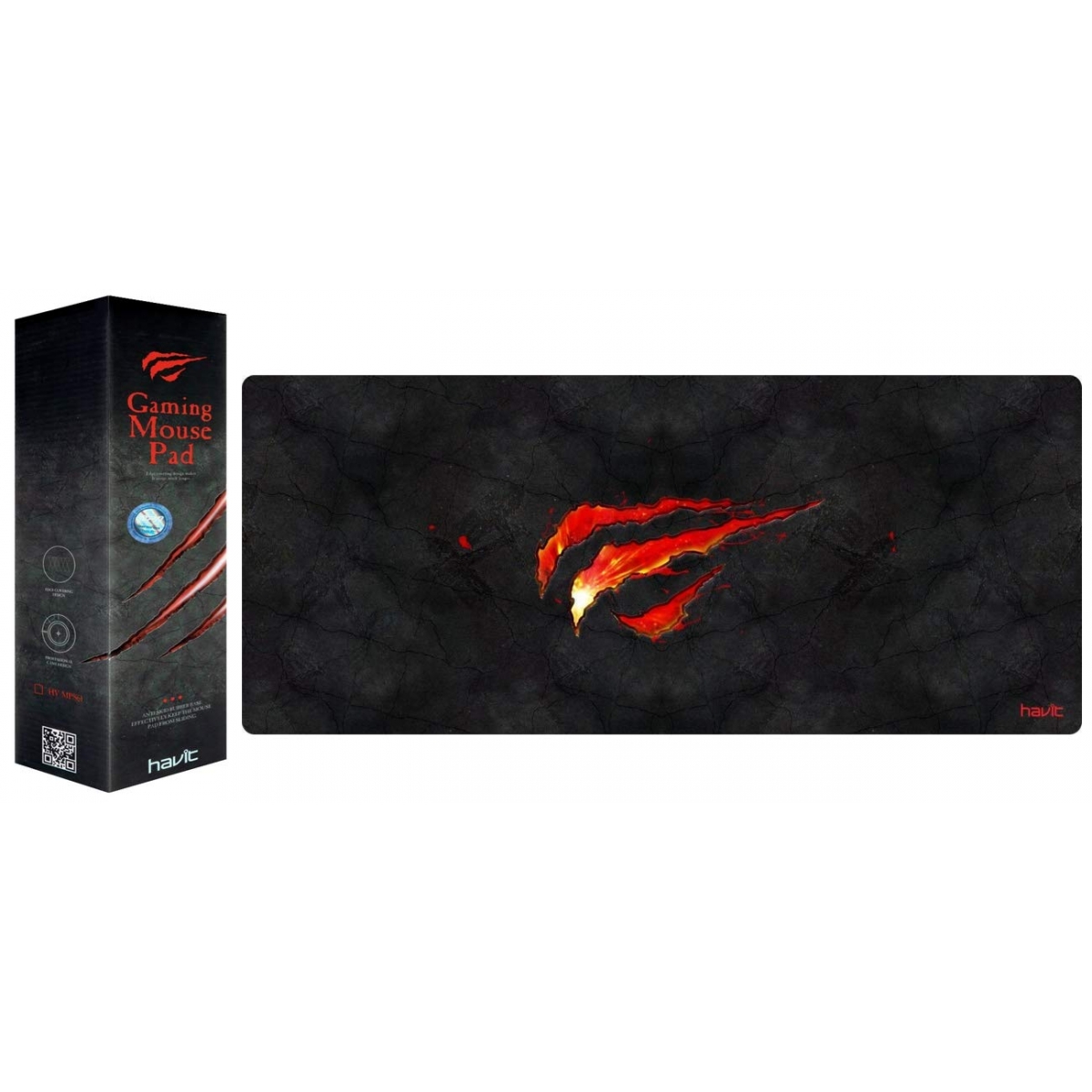 Mousepad Gamer Havit MP861 Preto/Vermelho, HV-MP861