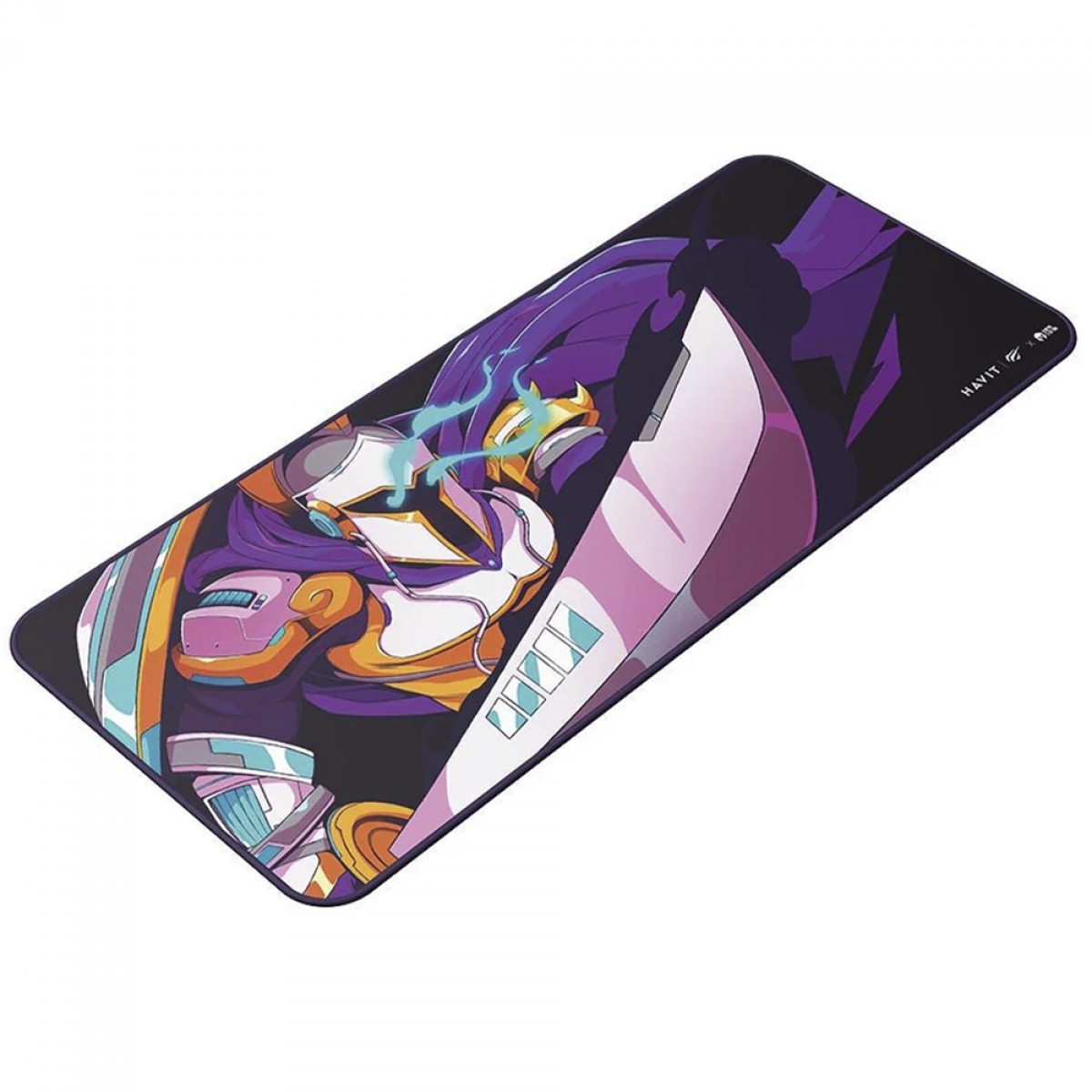 Mousepad Gamer Havit VKS, Grande, 700x300x3mm, Preto e Roxo, MP862-VKS