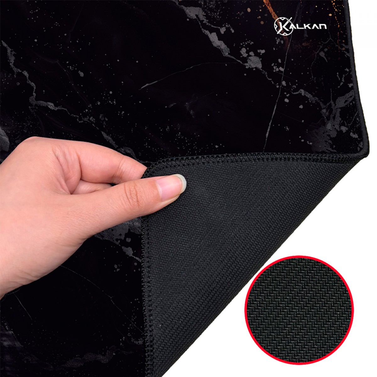 MousePad Gamer Kalkan Ember EXT, Extra Grande, 900x400mm, Preto, KLK00062