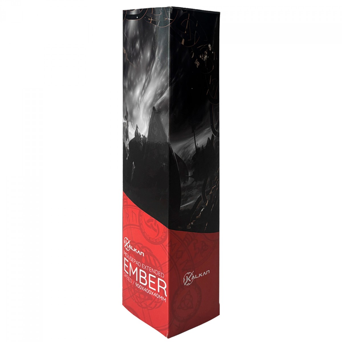 MousePad Gamer Kalkan Ember EXT, Extra Grande, 900x400mm, Preto, KLK00062