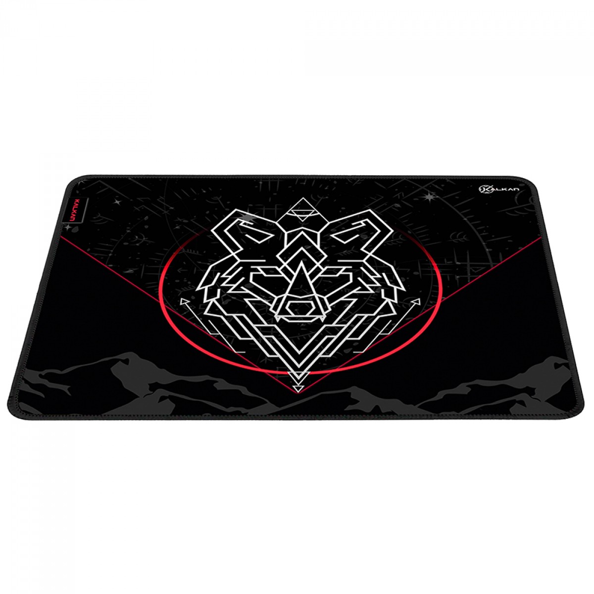 MousePad Gamer Kalkan Lupus L, Extra Grande, 500x400mm, Preto, KLK065