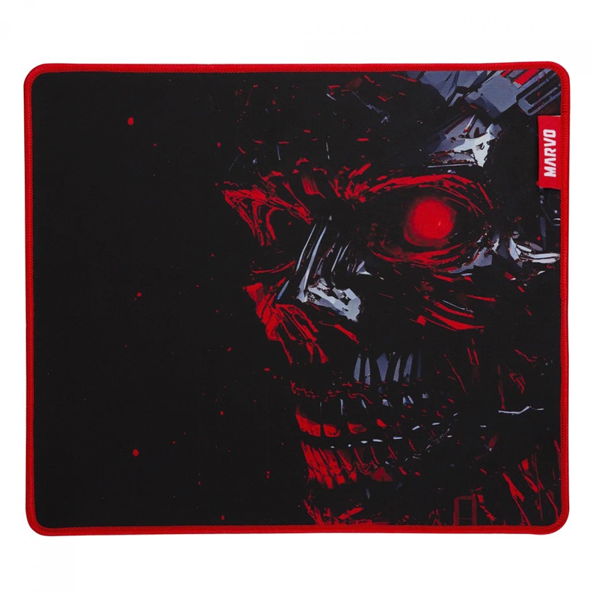 Mousepad Gamer Marvo G53 Noob M, 350x300mm, Preto/Vermelho
